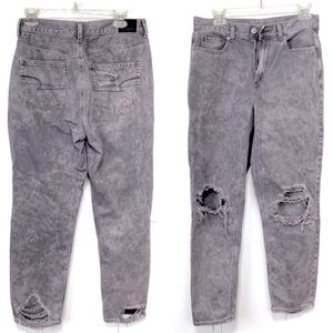American Eagle Purple Grey Acid Wash Mom Jean – SZ 8 Regular
